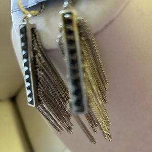 Jennifer Lopez silver tone earrings